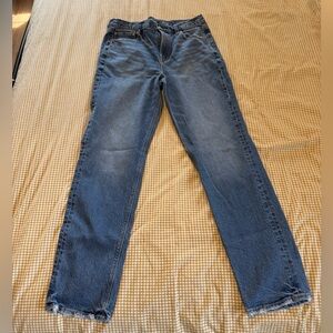 American Eagle Outfitters Women’s Straight Blue Jeans Size 14 Extra Long